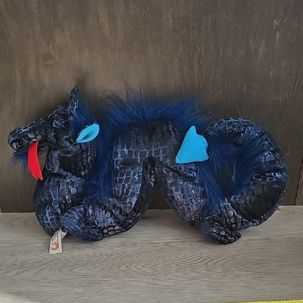 Folkmanis Blue Sea Serpent‎ 18" Long Plush Hand Puppet
